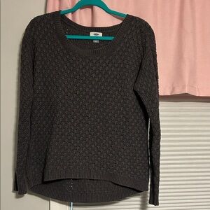 Old Navy Women's Dark Gray Crew Neck Sweater